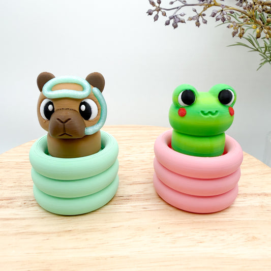 Piggy in Pool Clicker - 3D Printed Collectible