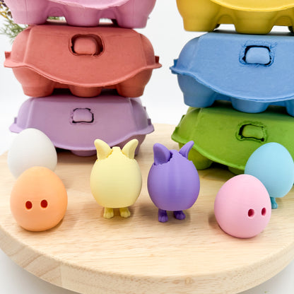 Easter Egg 6-Pack - Eggs with Feet. Carton Included