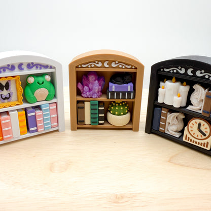 Bookshelf & Greenhouse Book Lover Clickie 3D Printed Fidget
