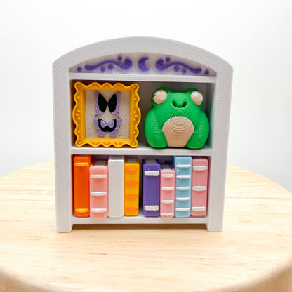 Bookshelf & Greenhouse Book Lover Clickie 3D Printed Fidget