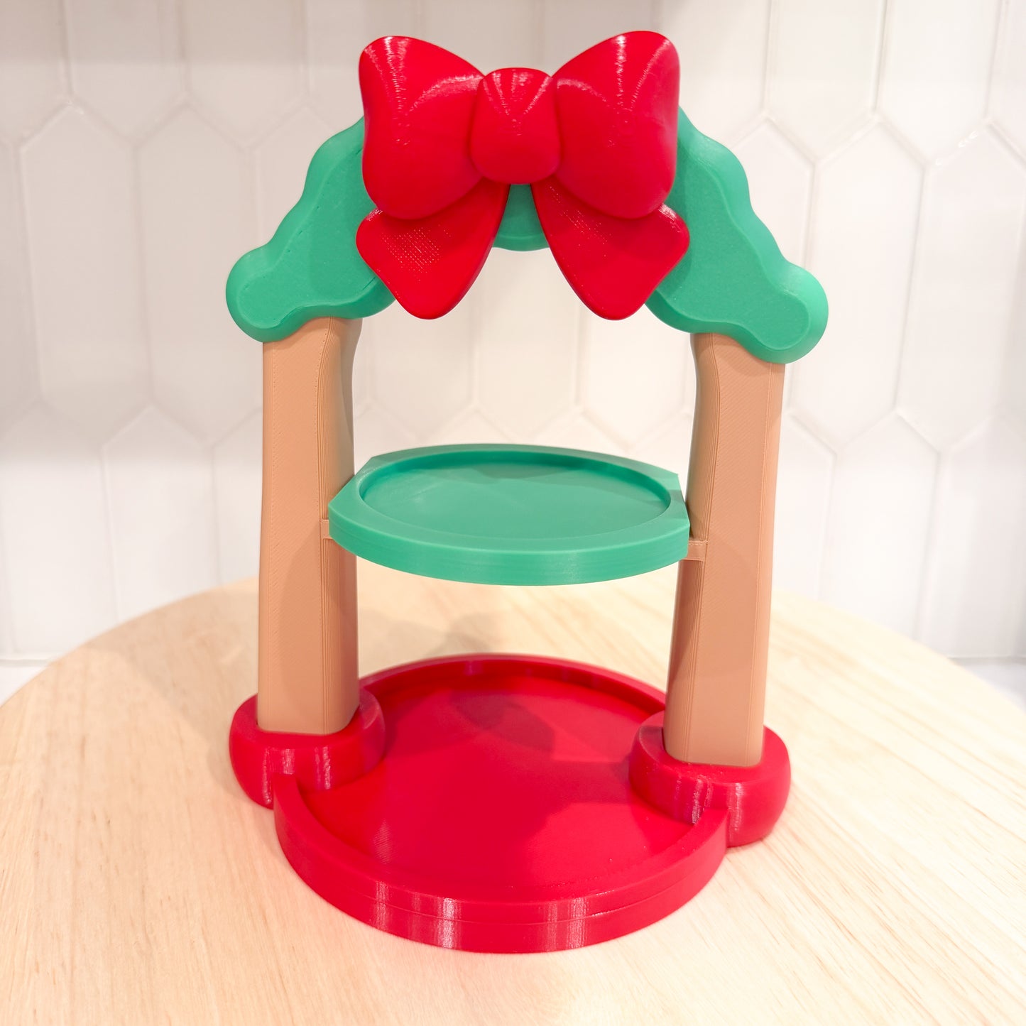 Holiday Tray 3D Printed Christmas Decor