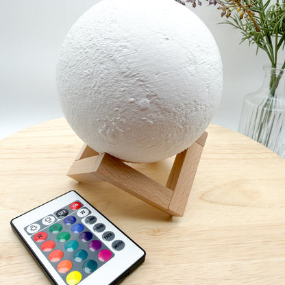 Lithophane Moon & Earth Display - 3D Printed Collectible