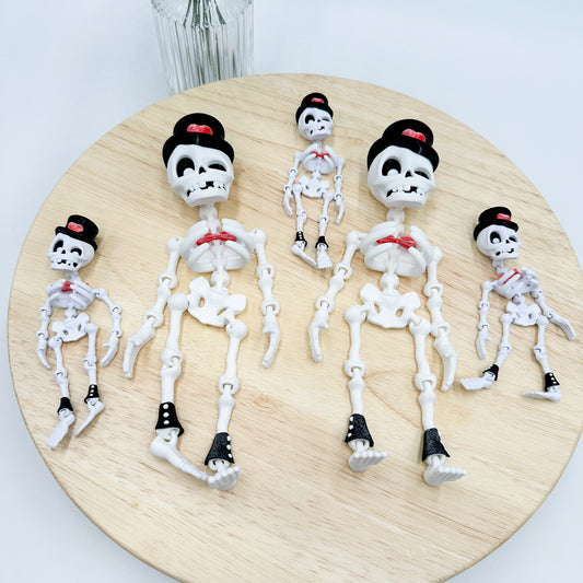Flexi Skeleton Valentine’s Day Dapper Skeleton Figurine