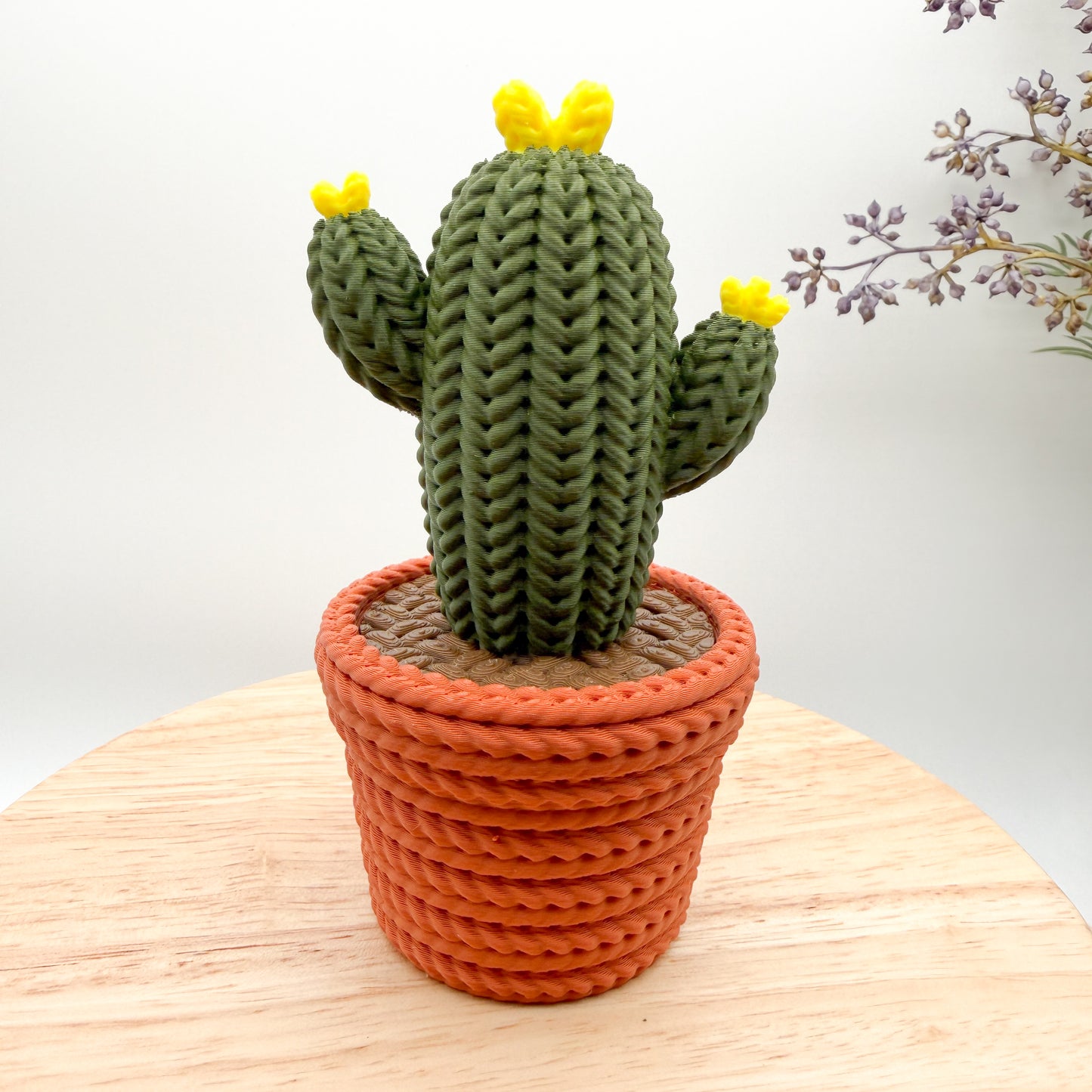 Knit Cactus 3D Printed Collectible