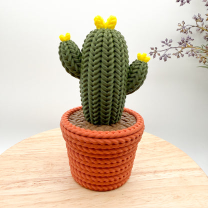 Knit Cactus 3D Printed Collectible