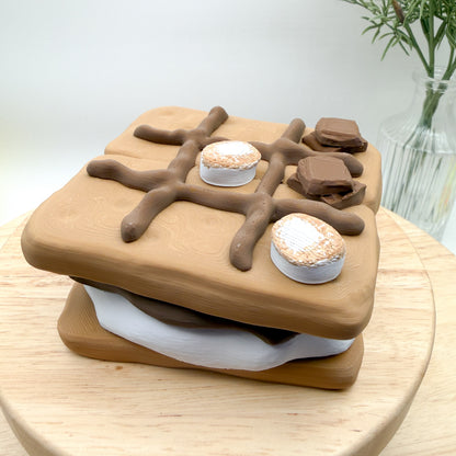 S’Mores Tic Tac Toe Game & Container 3D Printed Collectible