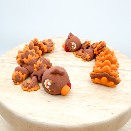 Mini Turkey Dragon Figurine Decor