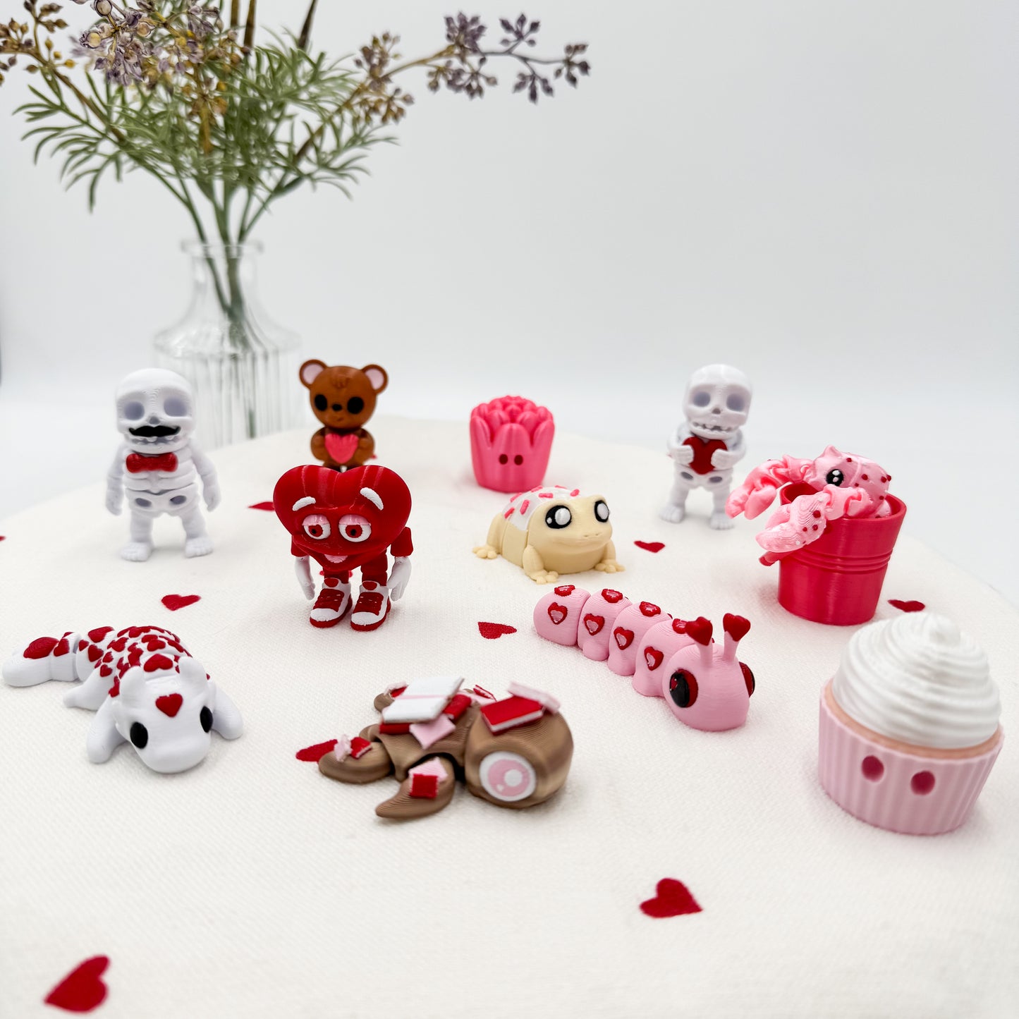 Valentine’s Day Mini Pocket Friends - Limited Edition Collectible Fun for Desk or Collection