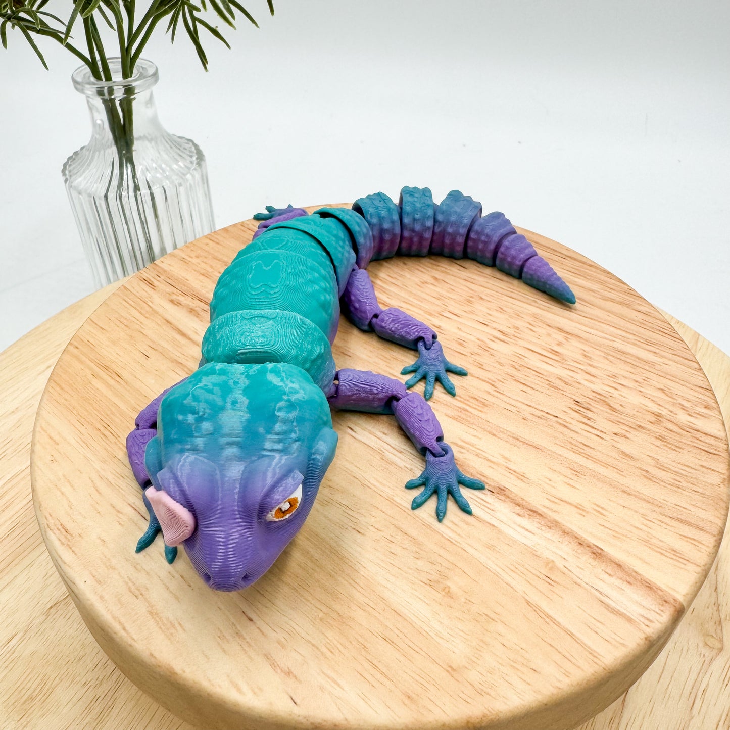 3D Printed Licking Gecko Figurine