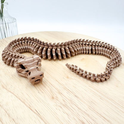 Flexi Python Boney Snake Figurine