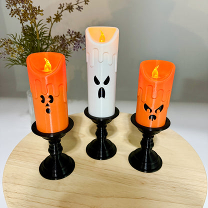 Spooky Candlestick Halloween Decor