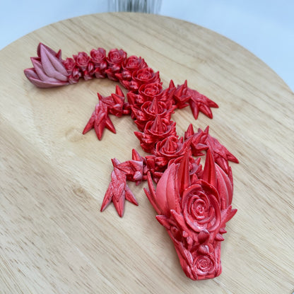 Rose Dragon 3D Printed Valentine’s Day Special Edition Figurine