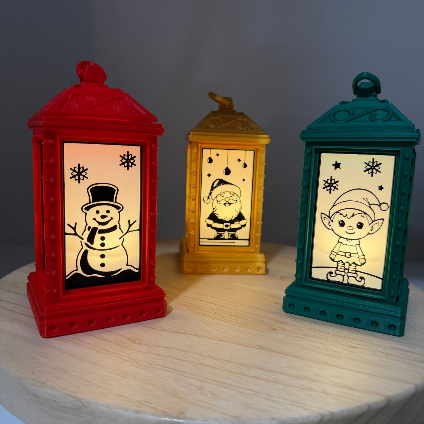 Holiday Lantern Christmas Decor with Light