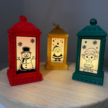 Holiday Lantern Christmas Decor with Light