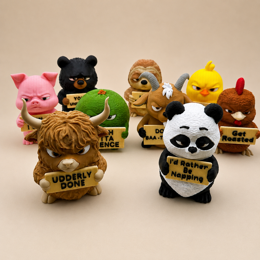 Animals with Attitude - Collectible 3D Printed Figurine