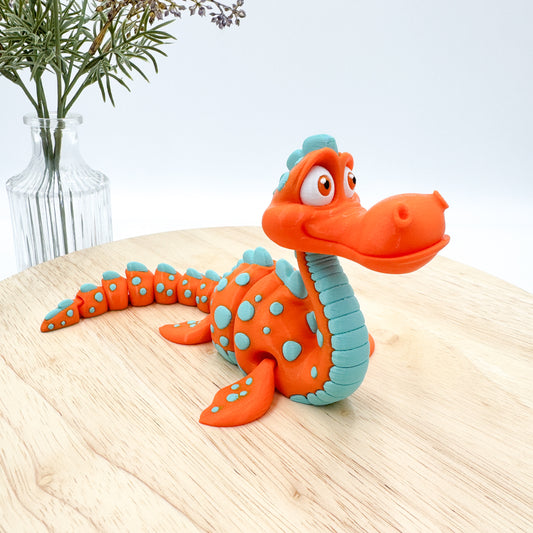 Happy Sea Monster 3D Printed Figurine