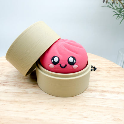 Dumpling Clicker Keychain Collectible
