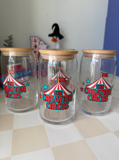 Creation Circus Glass Logo Cup