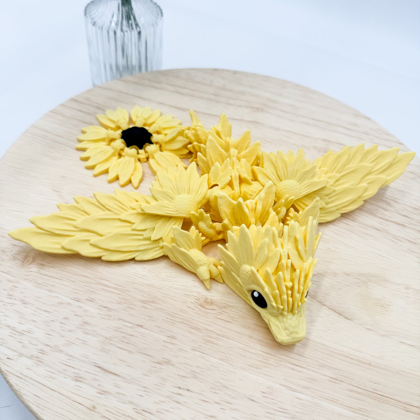 Sunflower Dragon 3D Printed Figurine