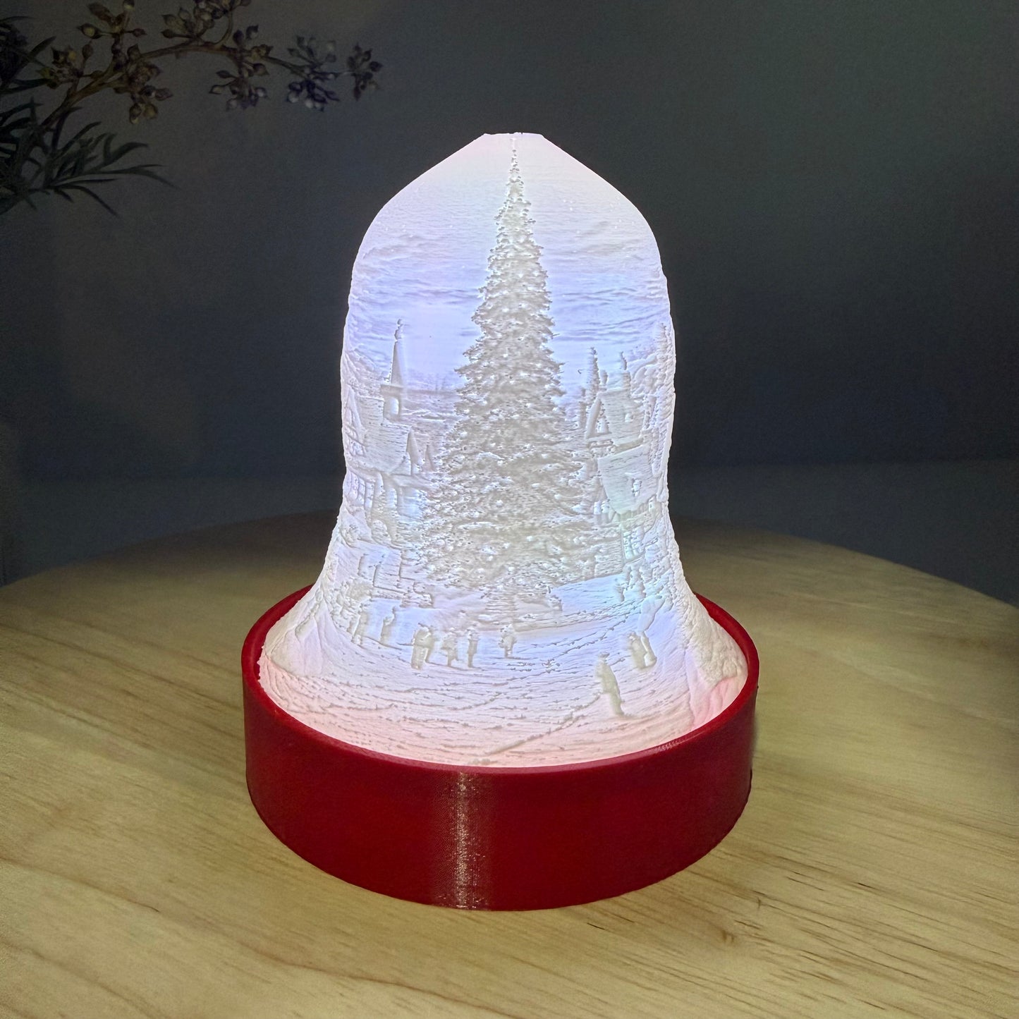 3D Printed Light Up Holiday Bell