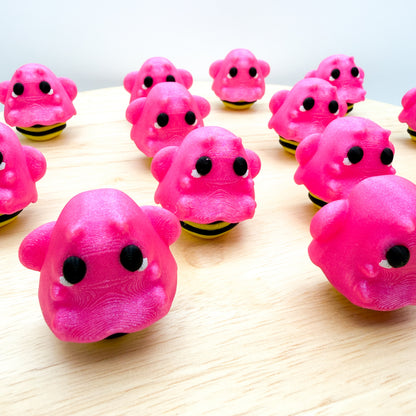 Pink “Boo Bee” Ghost Bee Figurine for Breast Cancer Awareness