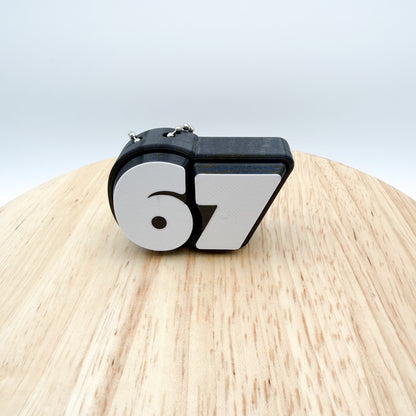 67 Six Seven Novelty Clickie Keychain - 3D Printed