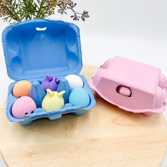 Easter Egg 6-Pack - Eggs with Feet. Carton Included