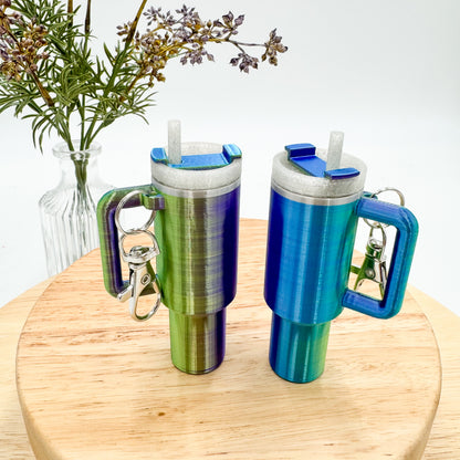 Tumbler Cup Chapstick Holder Keychain Gift