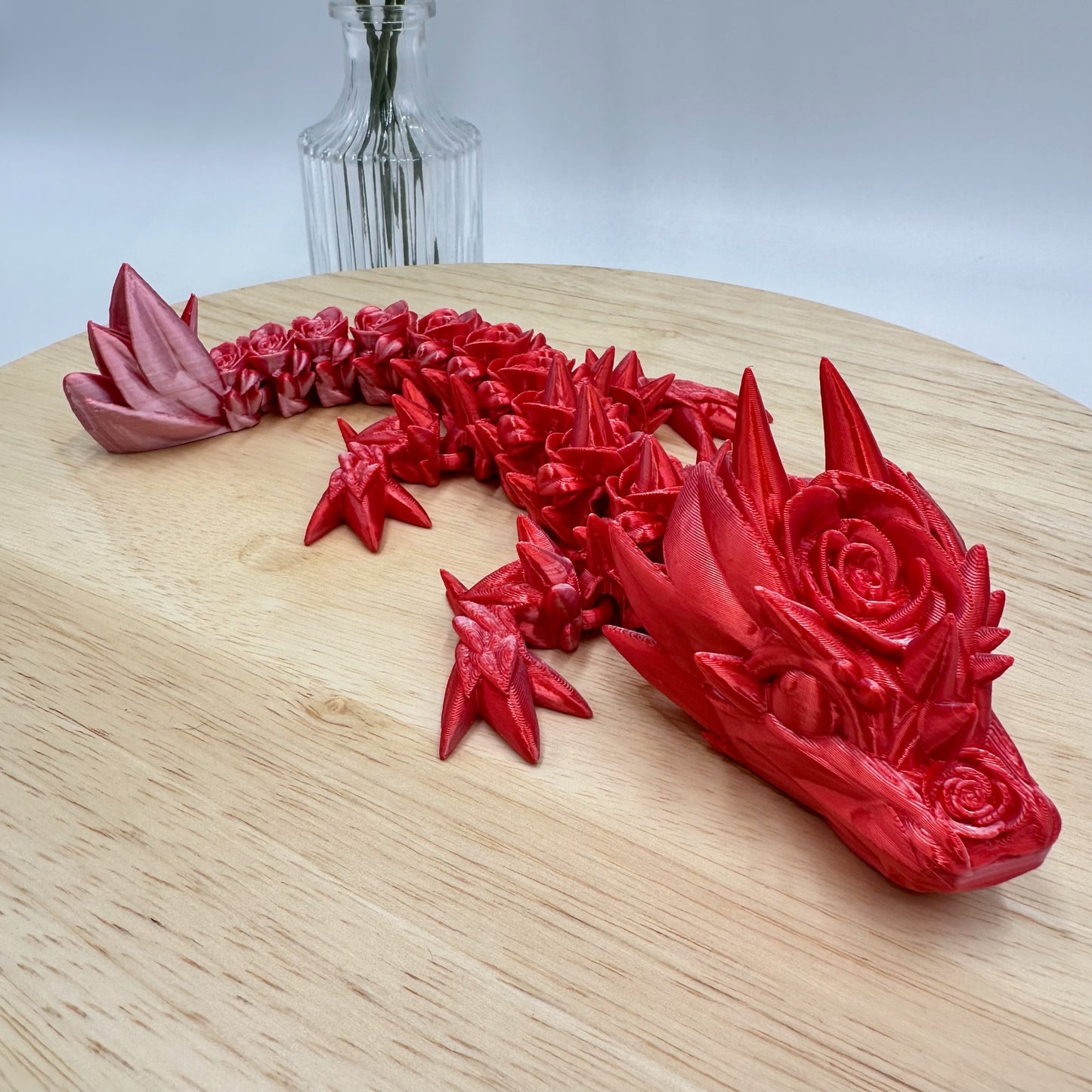 Rose Dragon 3D Printed Valentine’s Day Special Edition Figurine