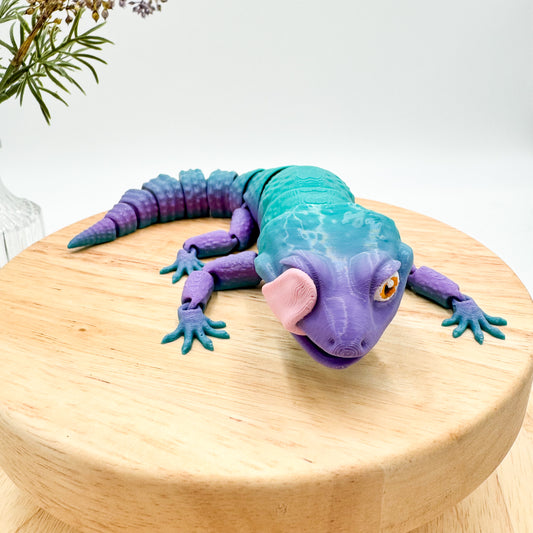 3D Printed Licking Gecko Figurine