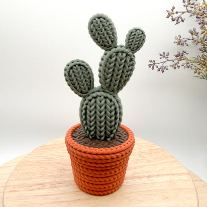 Knit Cactus 3D Printed Collectible