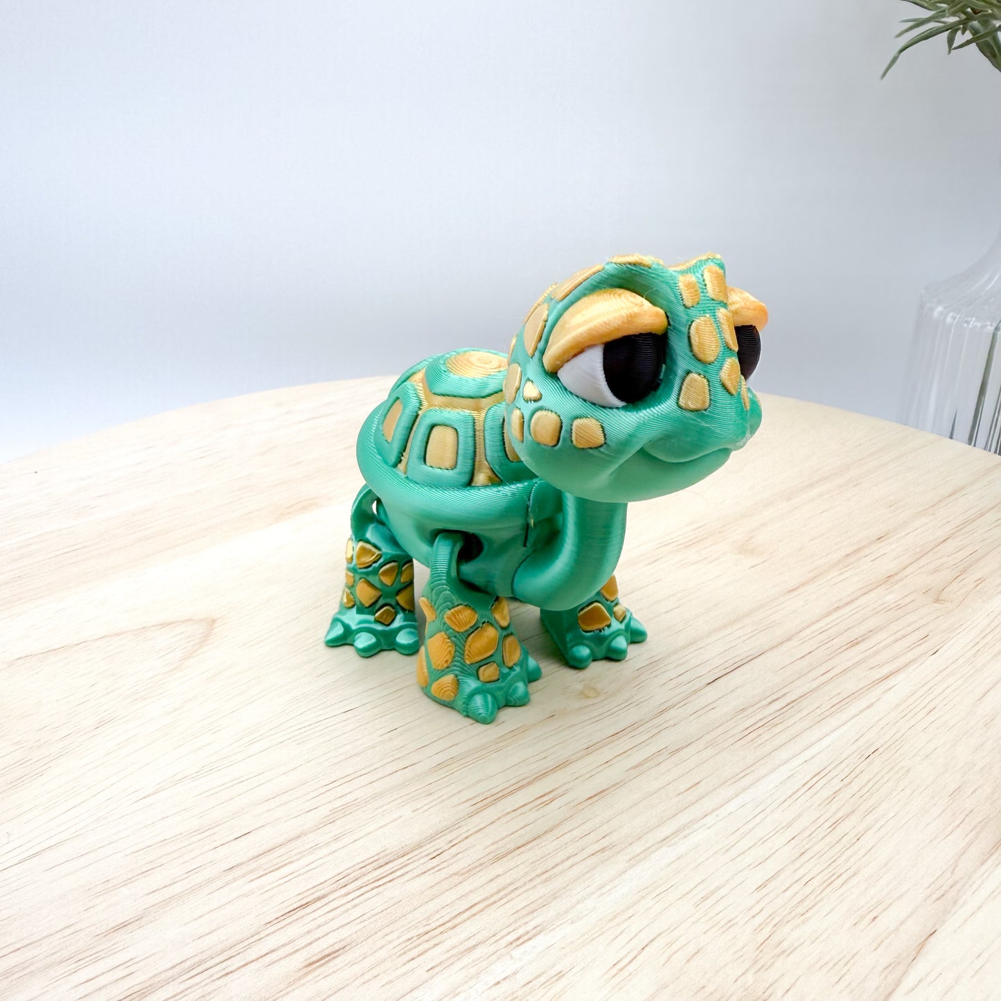 3D Printed Standing Turtle Decor Figurine