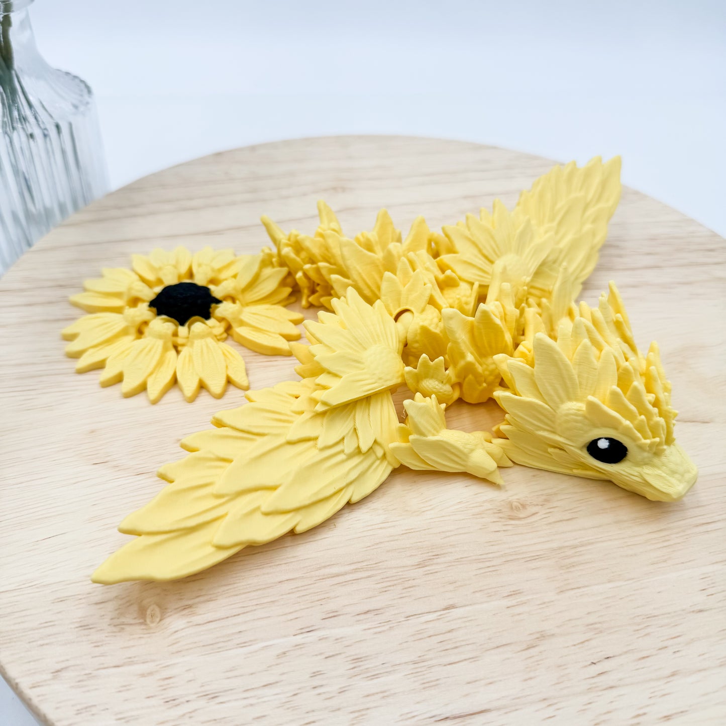 Sunflower Dragon 3D Printed Figurine