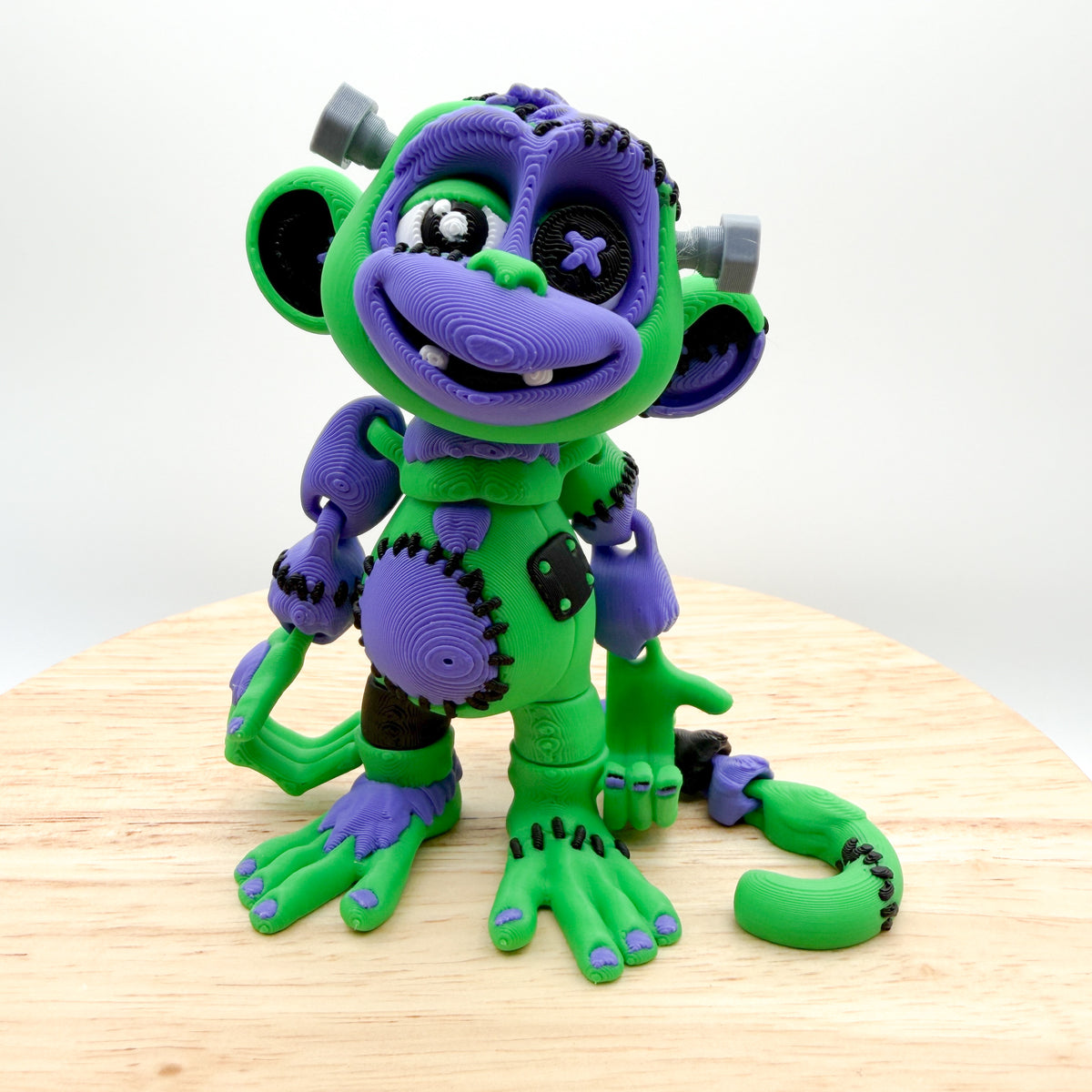 Franken-Monkey 3D Printed Halloween Collectible Figurine