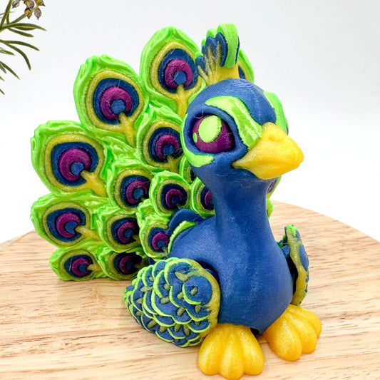 3D Printed Peacock Figurine
