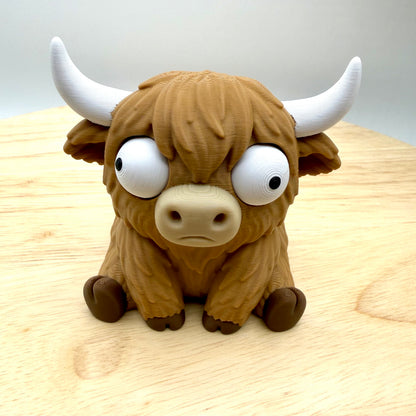 Goofy Eye Animals 3D Printed Collectible with Moveable Eyes