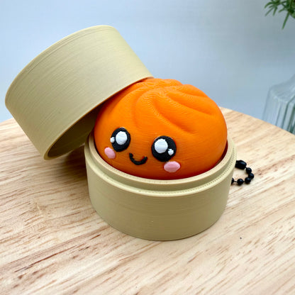 Dumpling Clicker Keychain Collectible