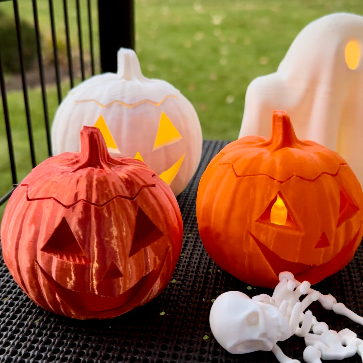 3D Printed Light Up Pumpkin – The Creation Circus