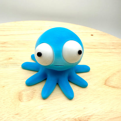 Goofy Eye Animals 3D Printed Collectible with Moveable Eyes