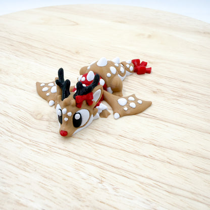 Reindeer Dragon with Bow Tail