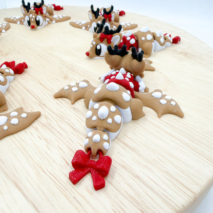 Reindeer Dragon with Bow Tail