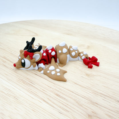 Reindeer Dragon with Bow Tail