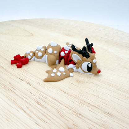 Reindeer Dragon with Bow Tail