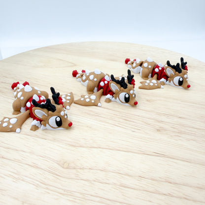 Reindeer Dragon with Bow Tail