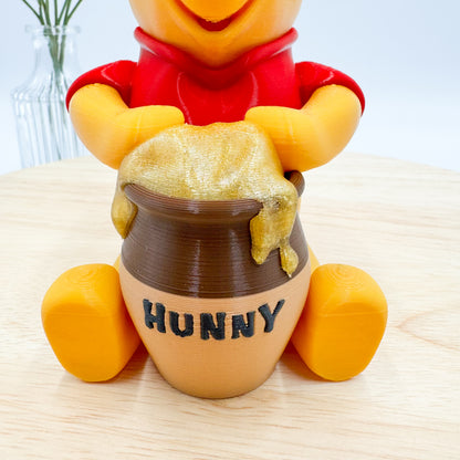 Winnie the Pooh Bear 3D Printed Figurine
