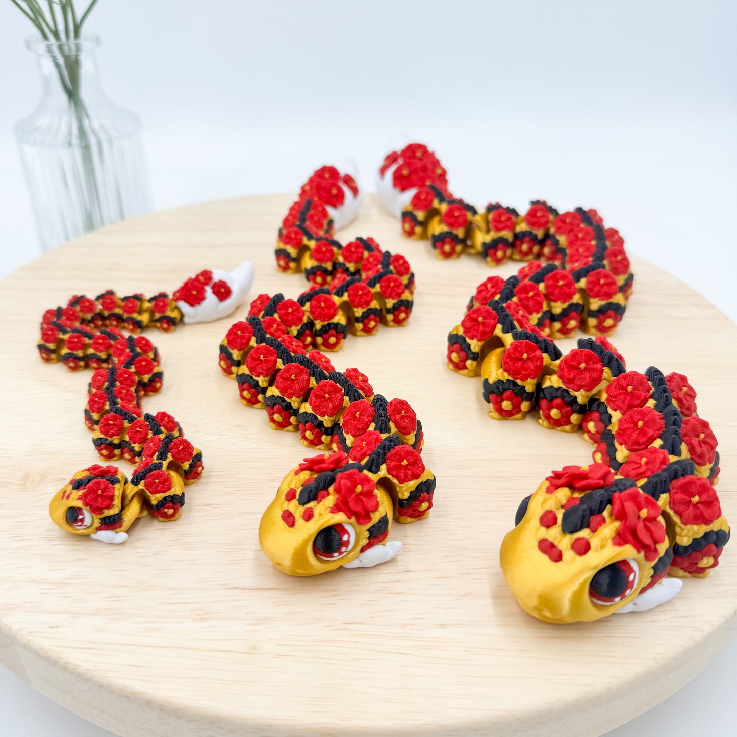 Chinese New Year Snake Year of the Snake Figurine 3D Printed