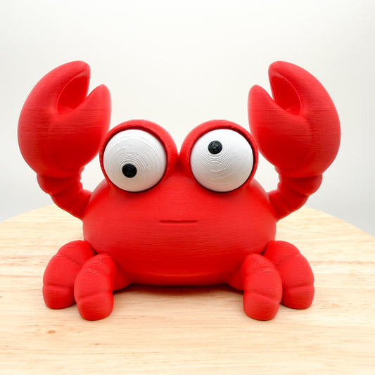 Goofy Eye Animals 3D Printed Collectible with Moveable Eyes