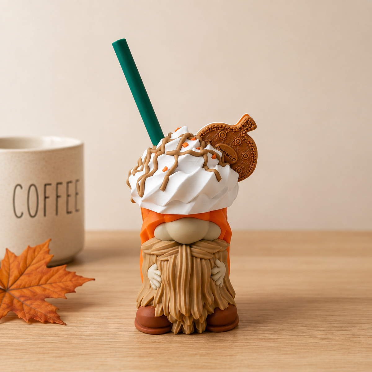 Pumpkin Spice Gnome Container