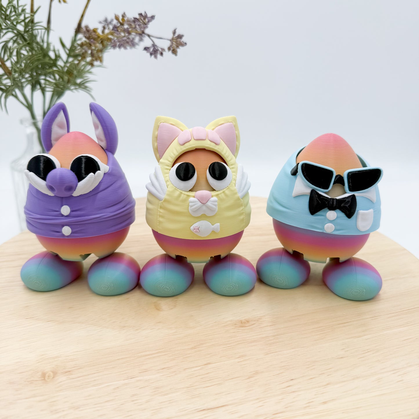 Easter Eggs With Costumes - Adorable Easter Decor