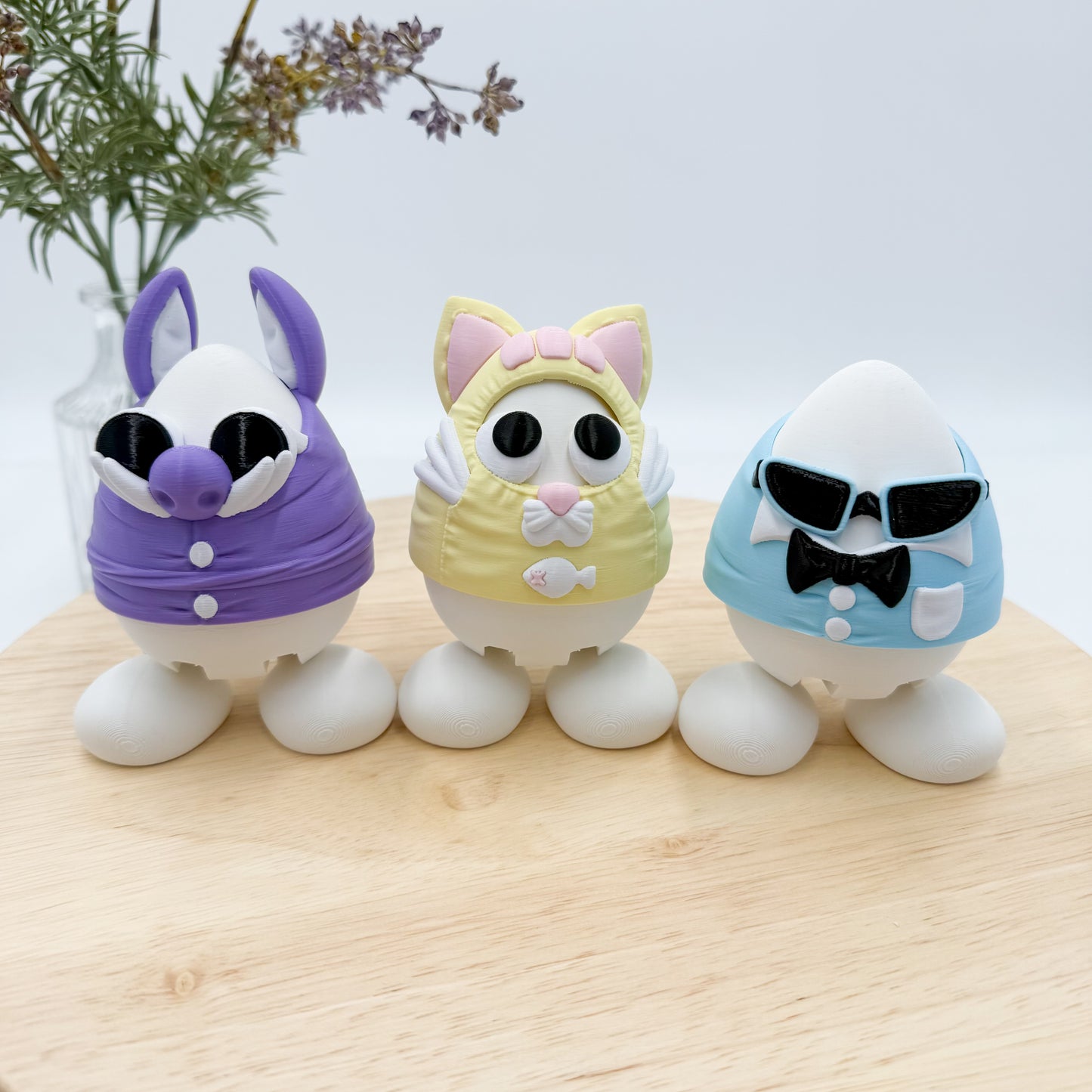 Easter Eggs With Costumes - Adorable Easter Decor